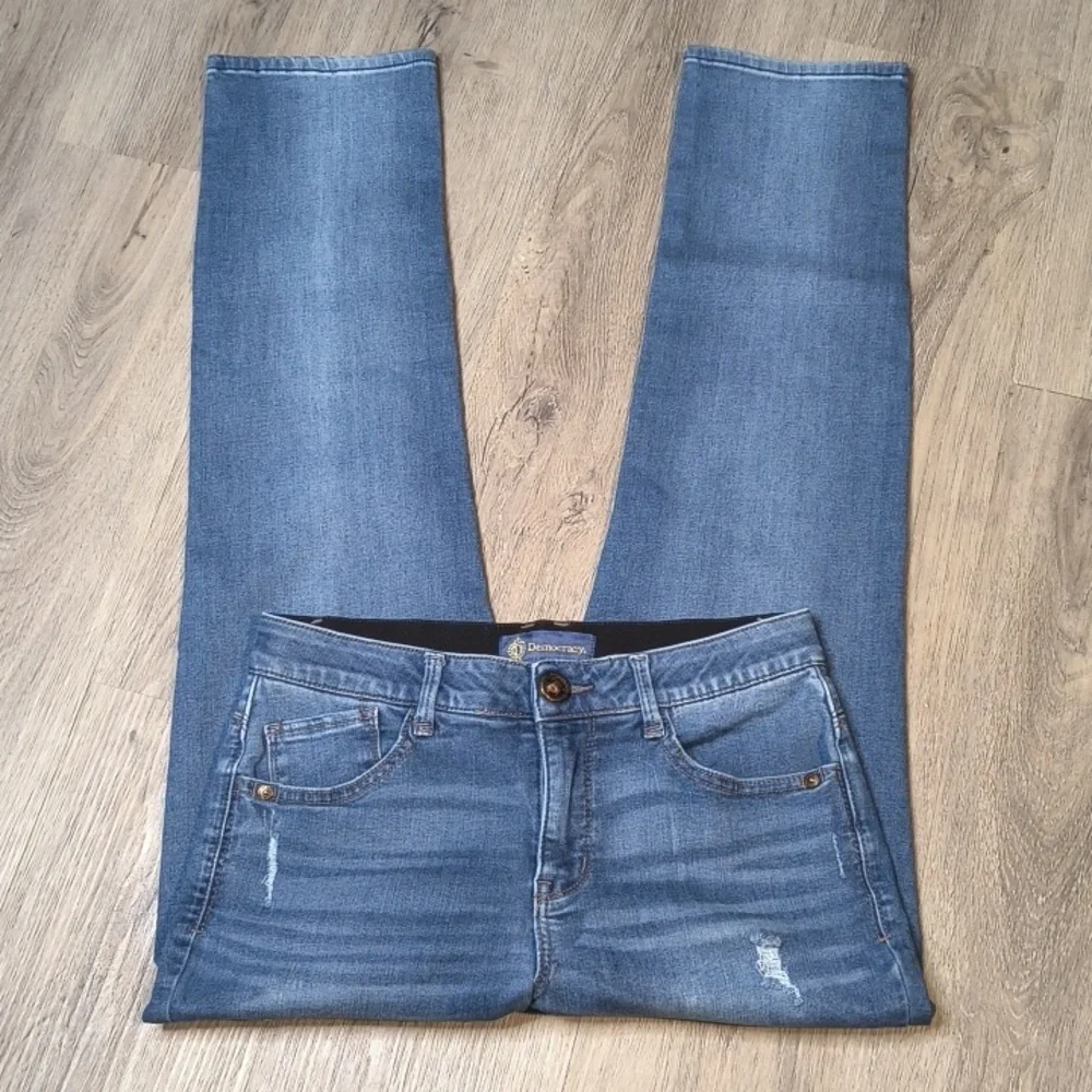 Straight Leg w/29.5" Inseam Mid Rise♀️ Democracy Absolutions Denim Jeans sac321 - Picture 2 of 4